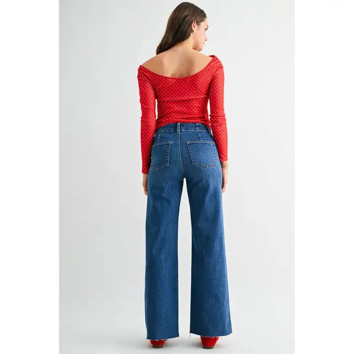 MICA MDP-W3979 BLUE HR WIDE PATCH POCKET