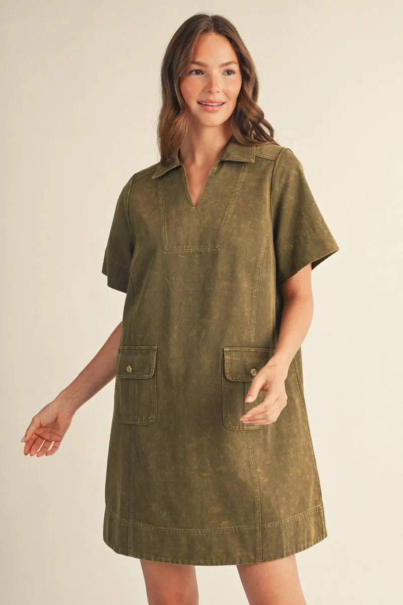 JODIFL OLIVE DRESS G51180