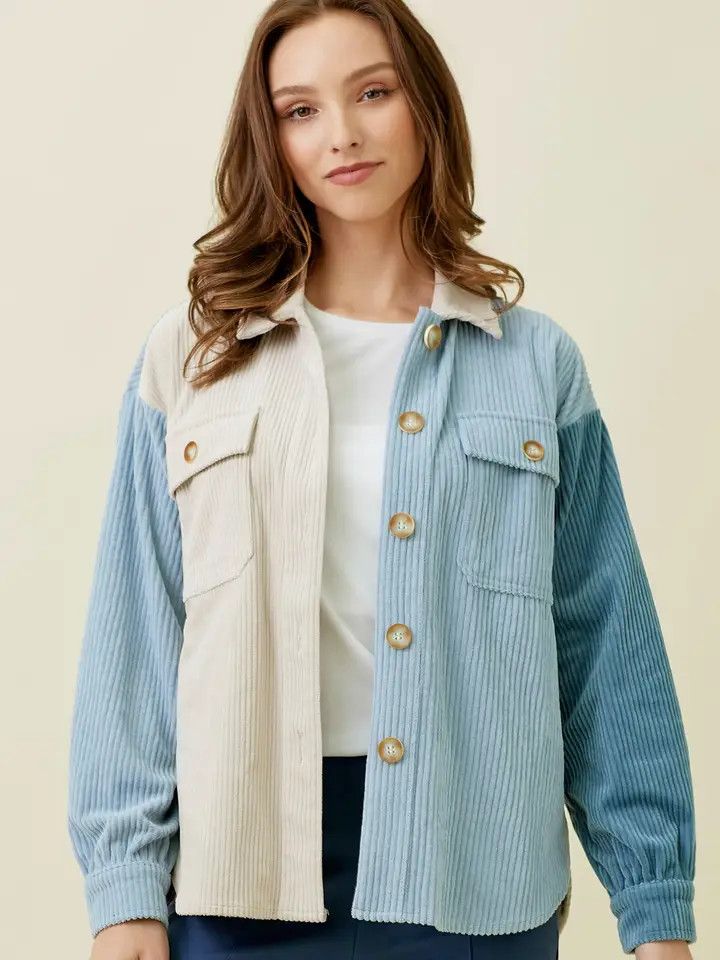 PINE CLRBLCK CORD SHACKET 60214