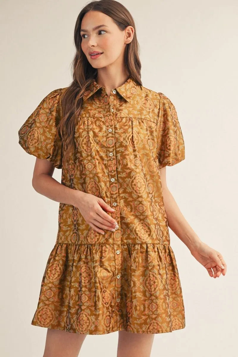 JODIFL TOFFEE DRESS H50624-2