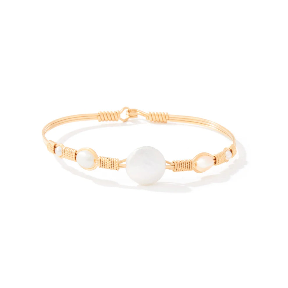 HAPPILY EVER AFTER BRACELET GOLD/PEARL 6.5"XS