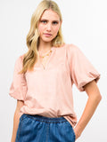 IJ FAUX SUEDE POOF SLV TOP 621621