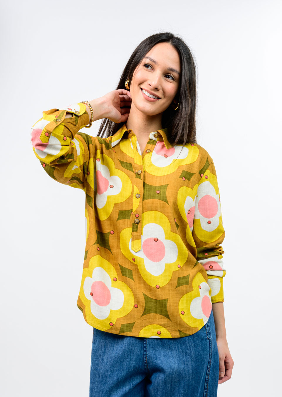IJ DAISY POPOVER SHIRT 621622