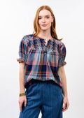 IJ SMOCKED NECK TOP 621624