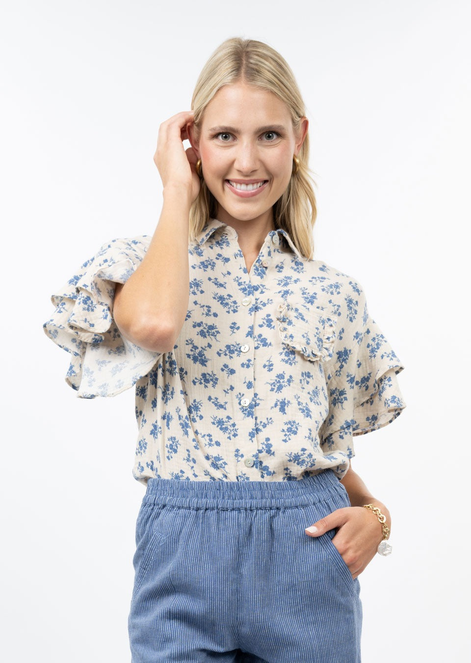 IVY JANE CREAM TOP 641472