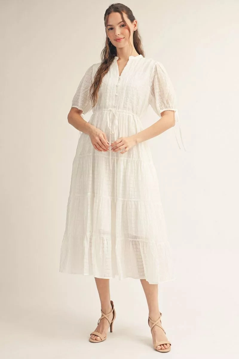 JODIFL G15381 OFF WHITE DRESS