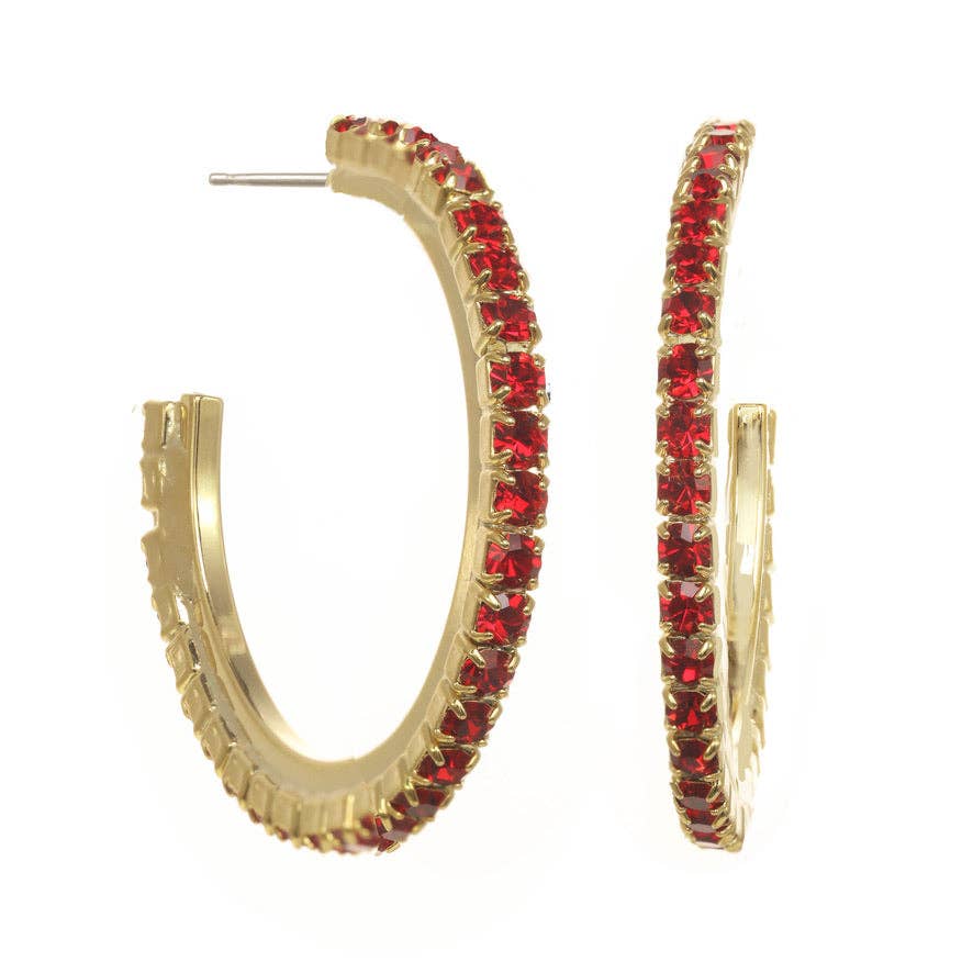 TOVA Slim Hoop Earrings