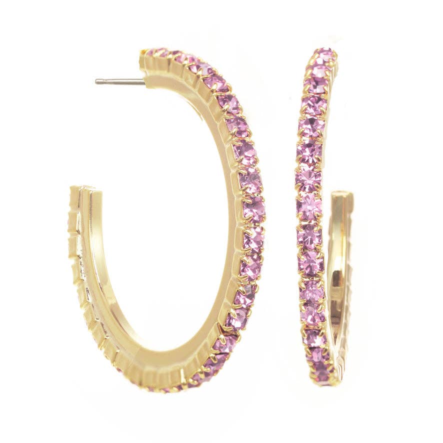 TOVA Slim Hoop Earrings