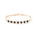 SIMPLE BLESSINGS BRACELET GOLD/BLACK 7"M