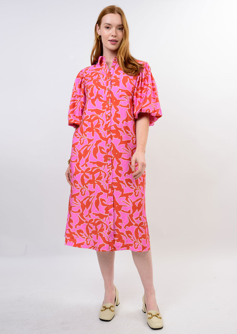 UF MIDI POUF DRESS 72663