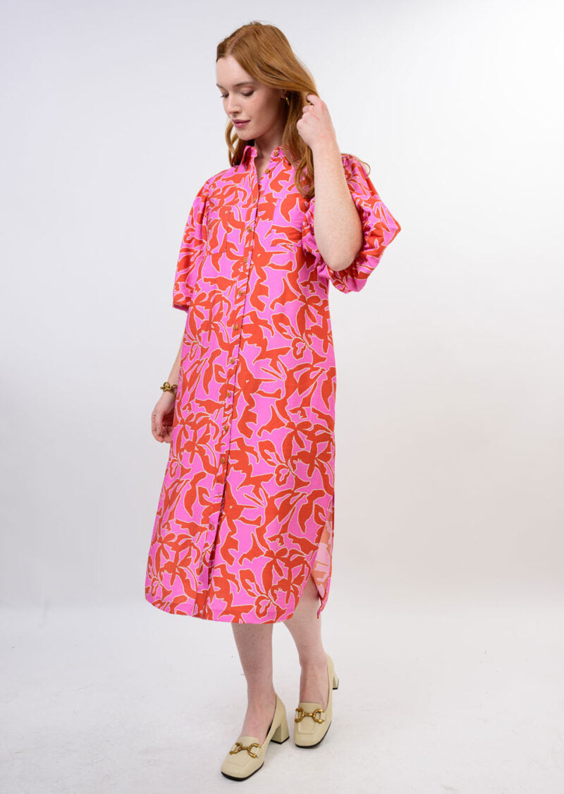 UF MIDI POUF DRESS 72663