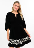 UNCLE FRANK VINE EMBROID DRESS