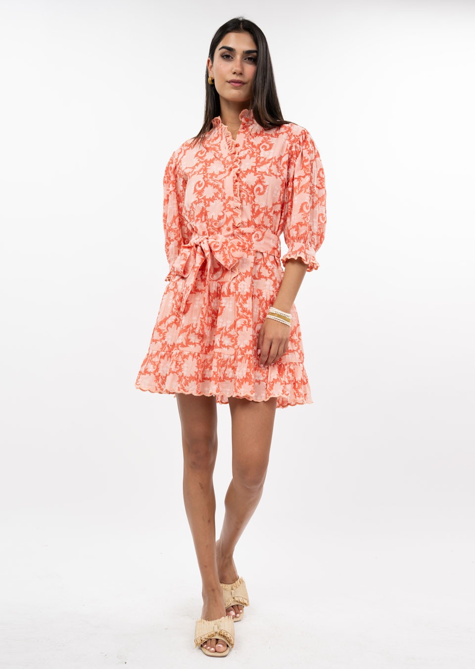 UNCLE FRANK CORAL DRESS 74626