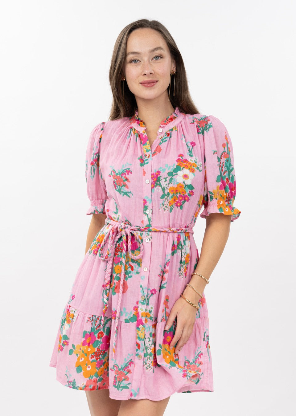 Uncle Frank Floral Gauze Dress 74636