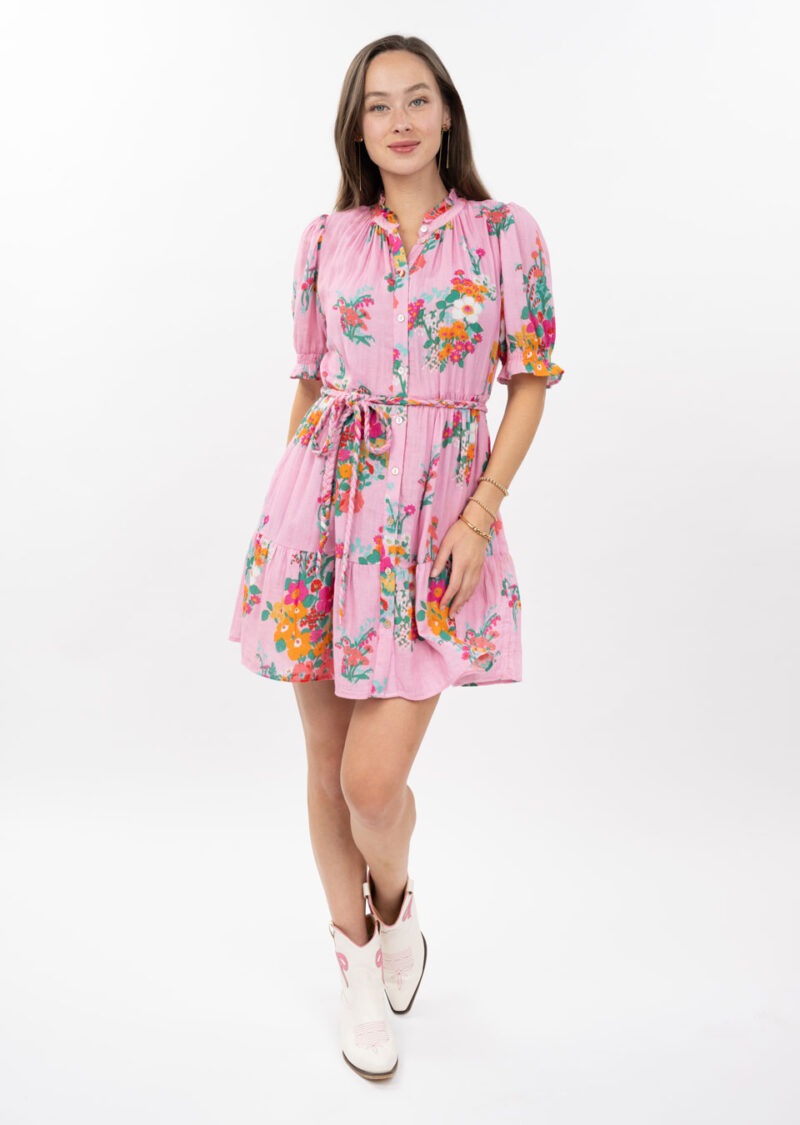 Uncle Frank Floral Gauze Dress 74636