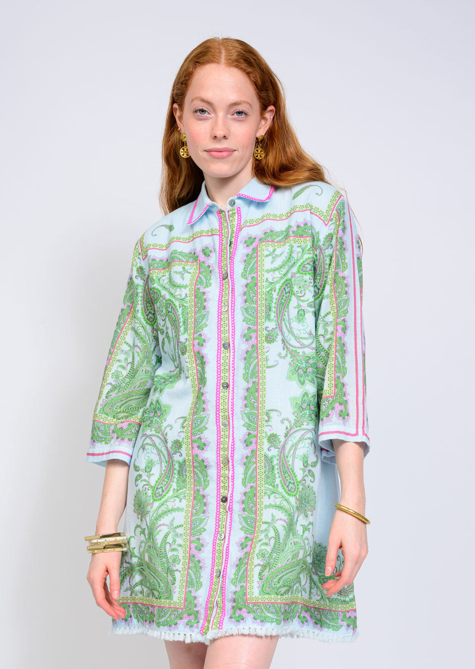 IJ Paisley Shift Dress 75736