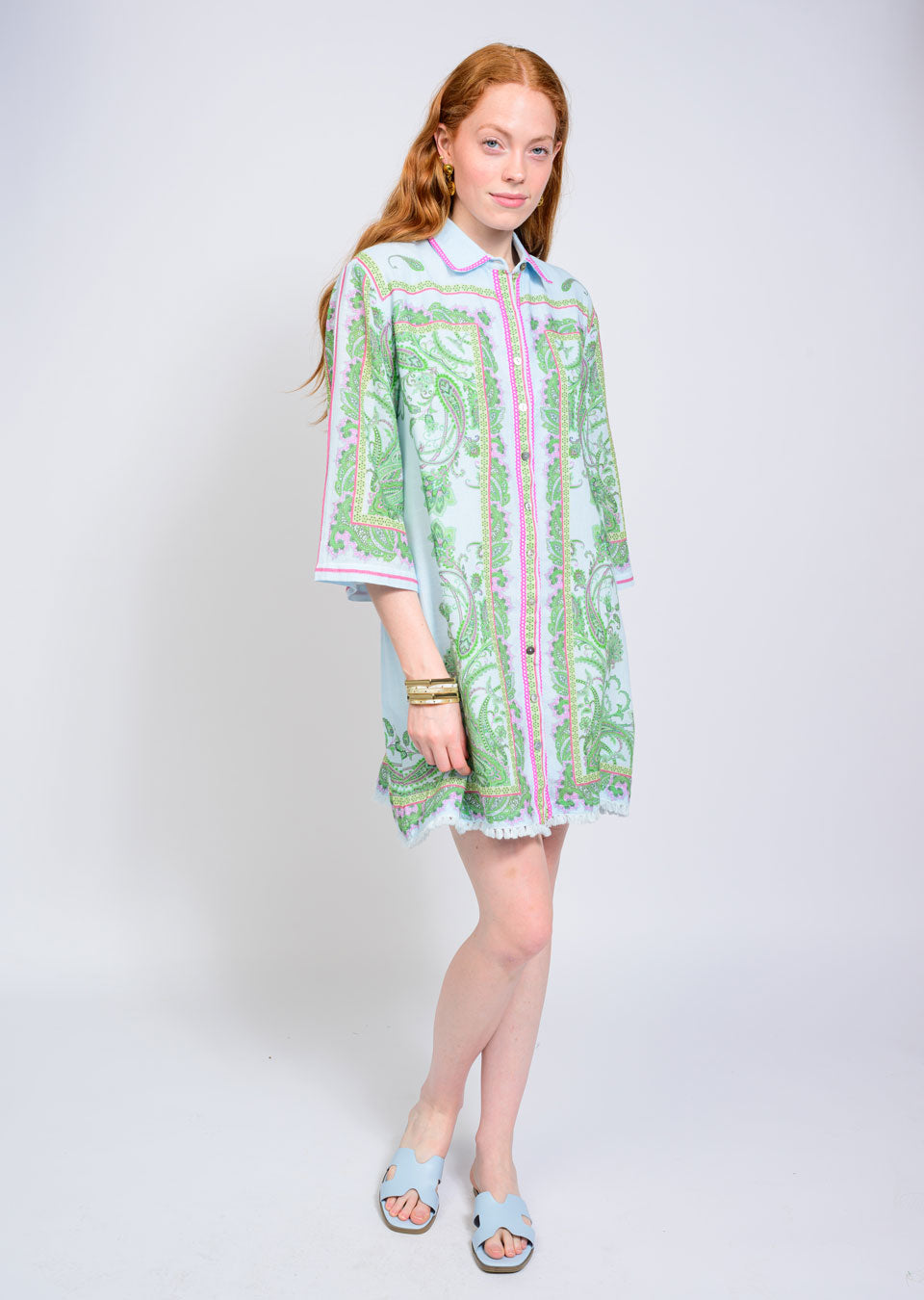 IJ Paisley Shift Dress 75736
