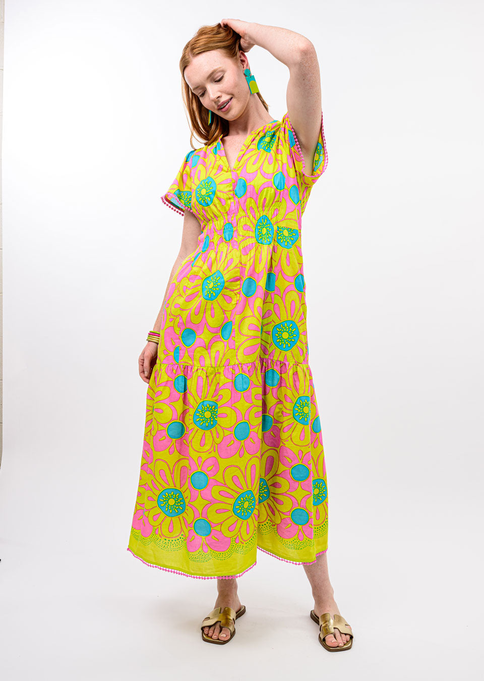 UF DAISY BORDER DRESS 75759