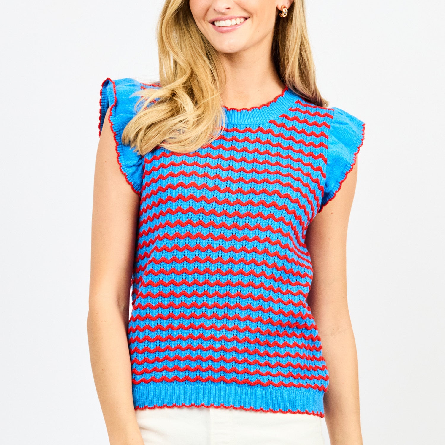 MS BLUE/RED SWEATER 76350