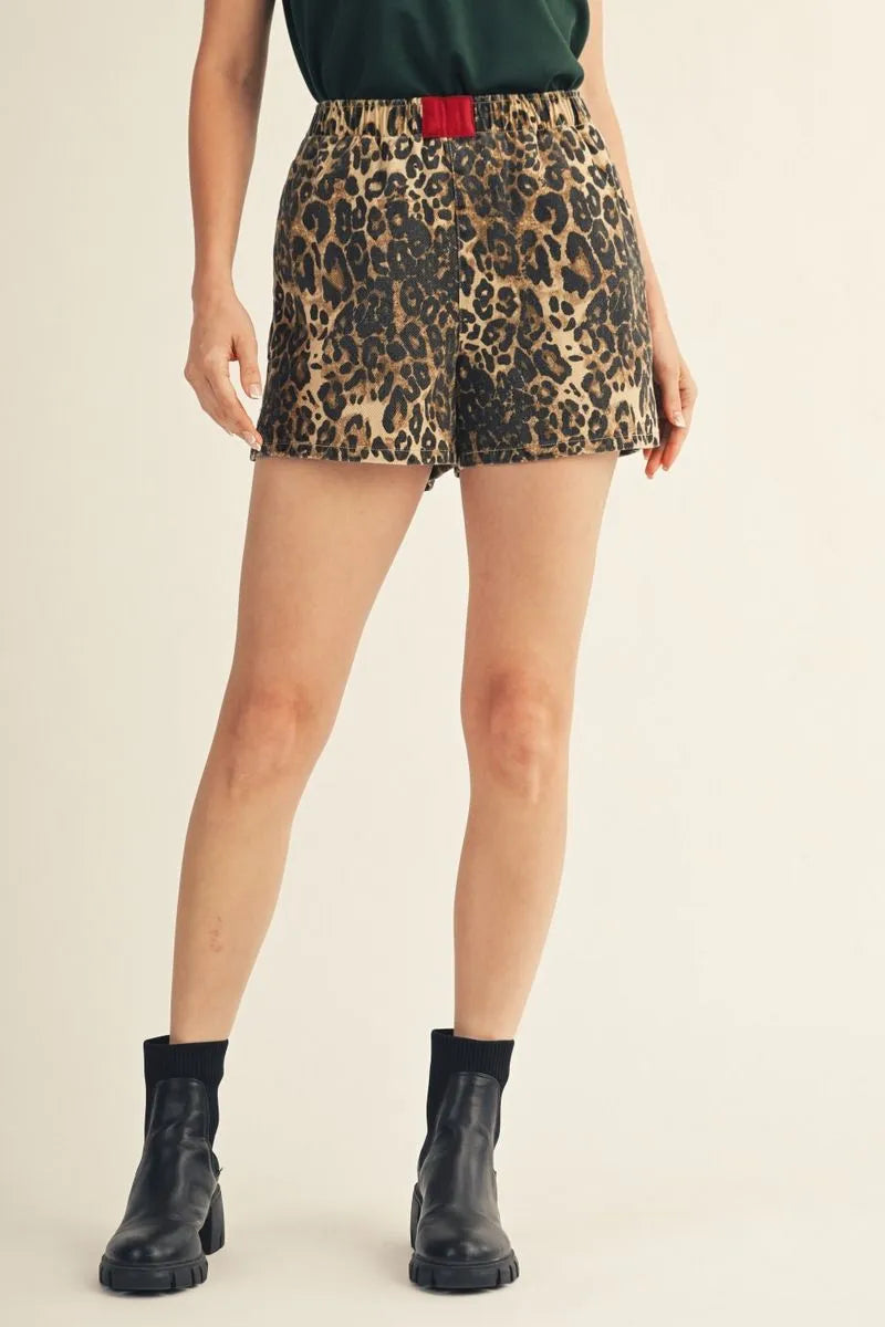JODIFL LEOPARD SHORTS R7360