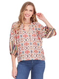 JOYJOY DESERT LOOM PEASANT TOP 79H7555