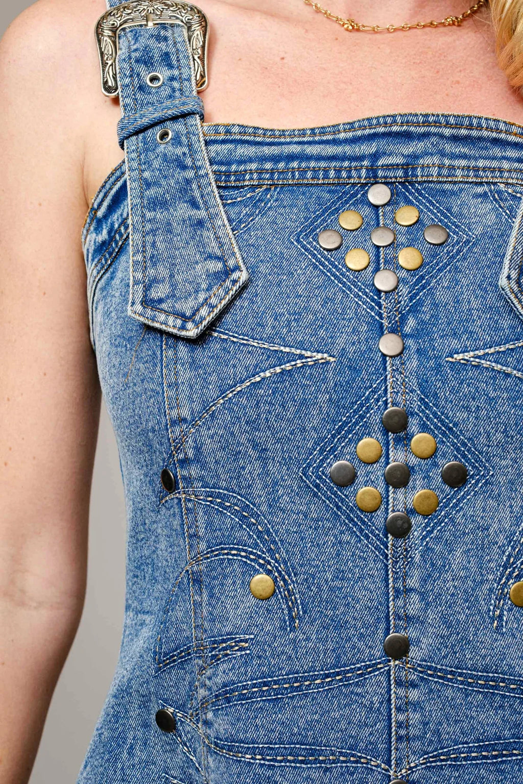 BLUE B DENIM DRESS 23466D