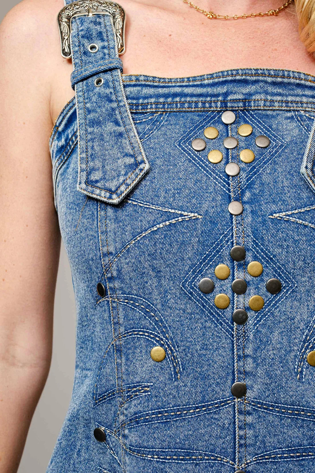 BLUE B DENIM DRESS 23466D