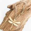 VIRTUE DRAGONFLY ON GRAPE PEARL ROSARY 1821DR