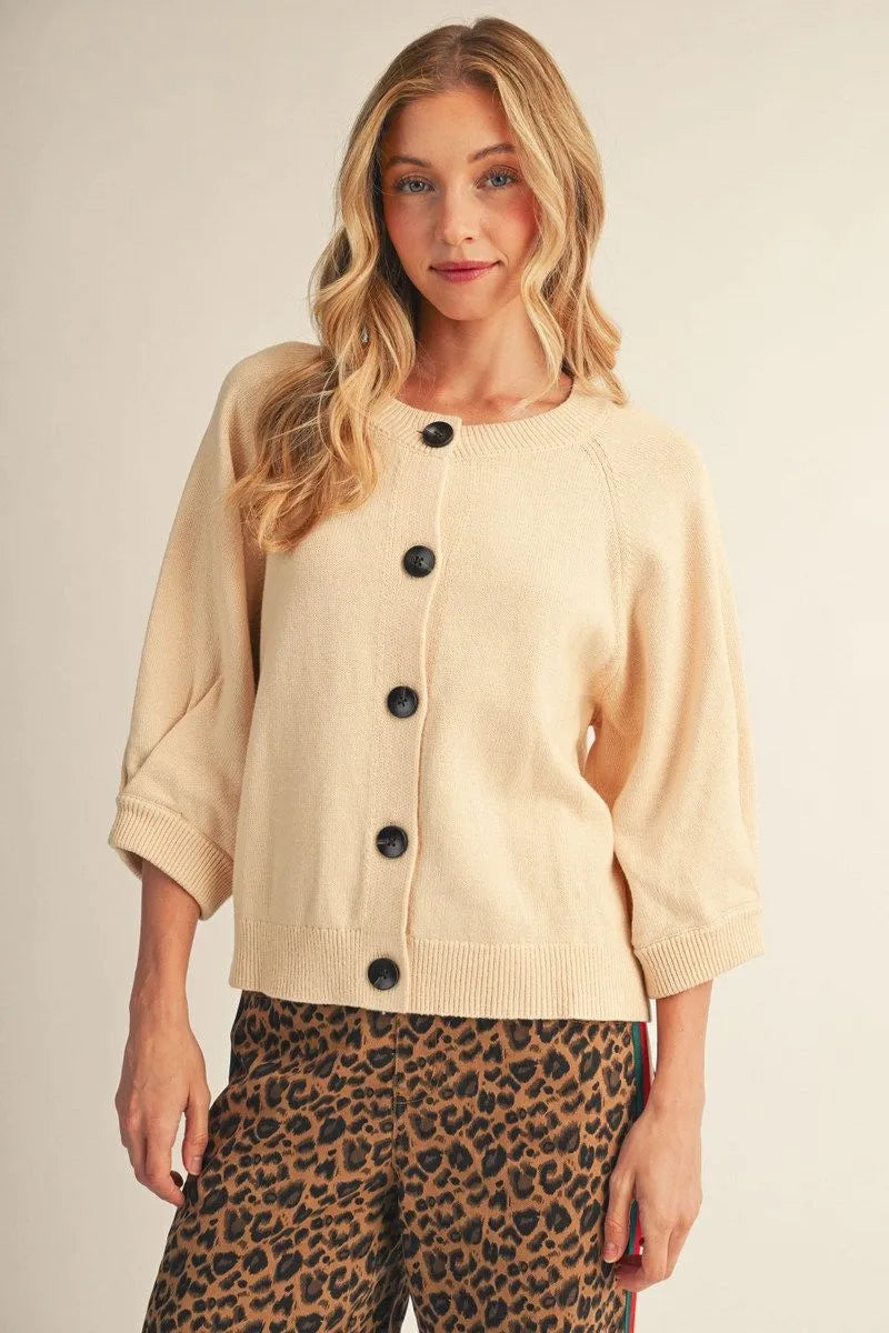 JODIFL NATURAL CARDIGAN G16626