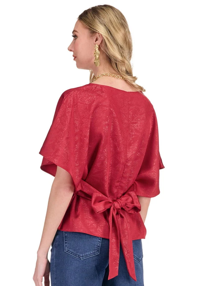 JOYJOYWINE BACK WRAP TOP 80J7697