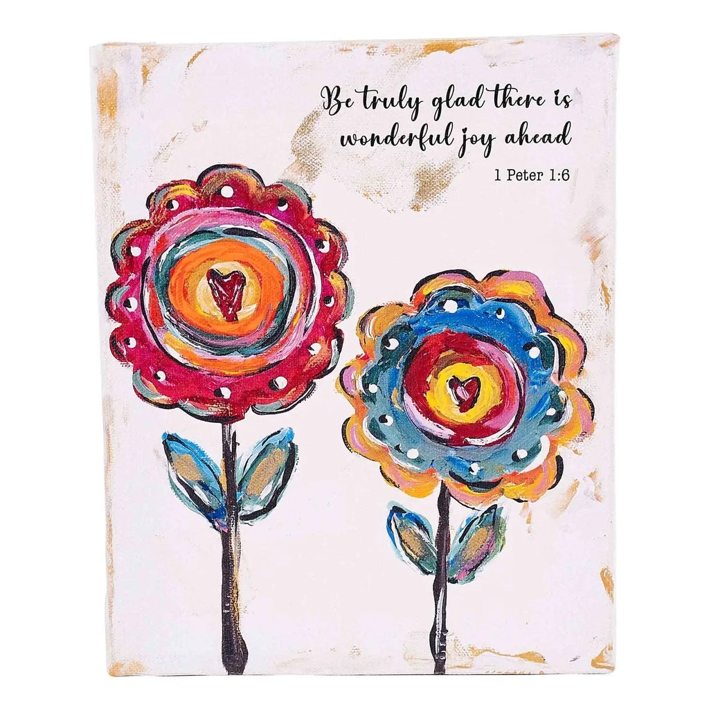 GH FLOWER HEART CANVAS