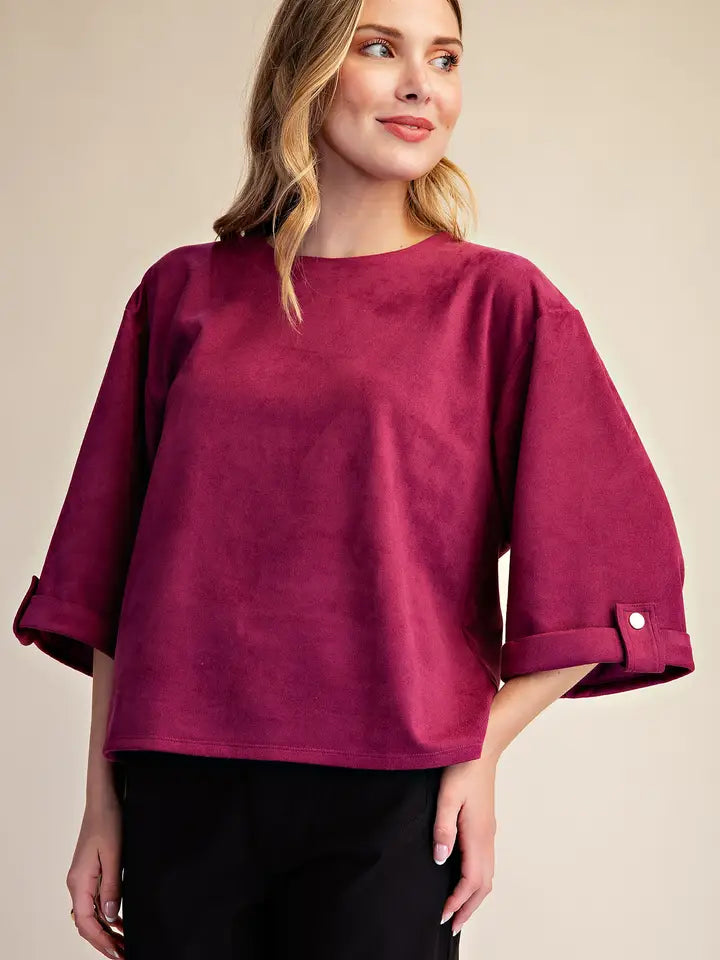 GLAM PLUM TOP T8408