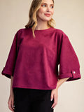 GLAM PLUM TOP T8408