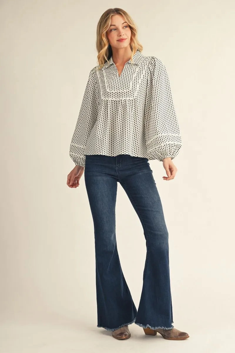 JODIFL OFF WHITE TOP H17387-1