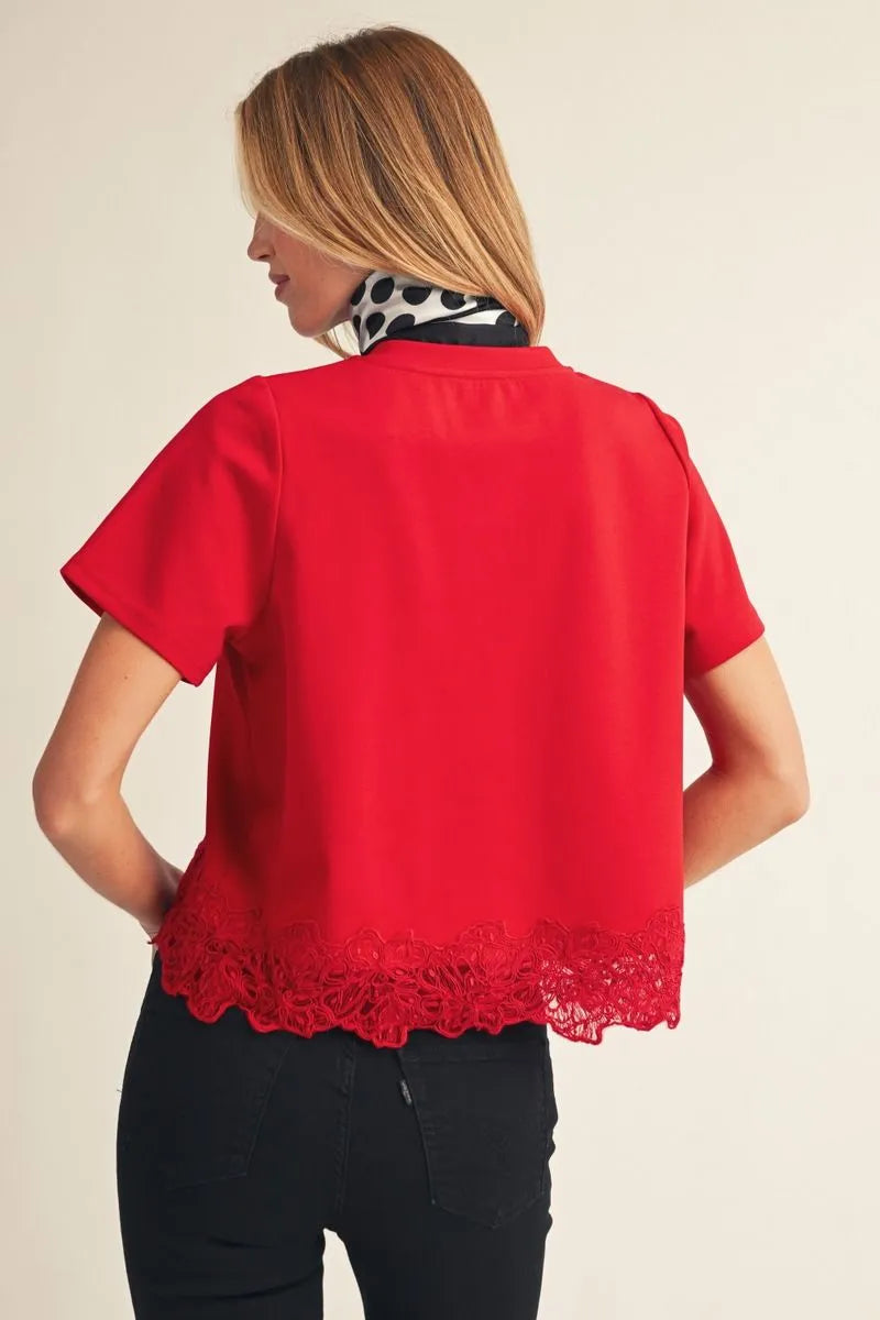 JODIFL V NECK TOP B14330