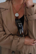 CHAN TWO TONED COIN NECKLACE