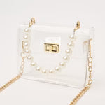 CLEARLY AUDREY PEARL HANDBAG