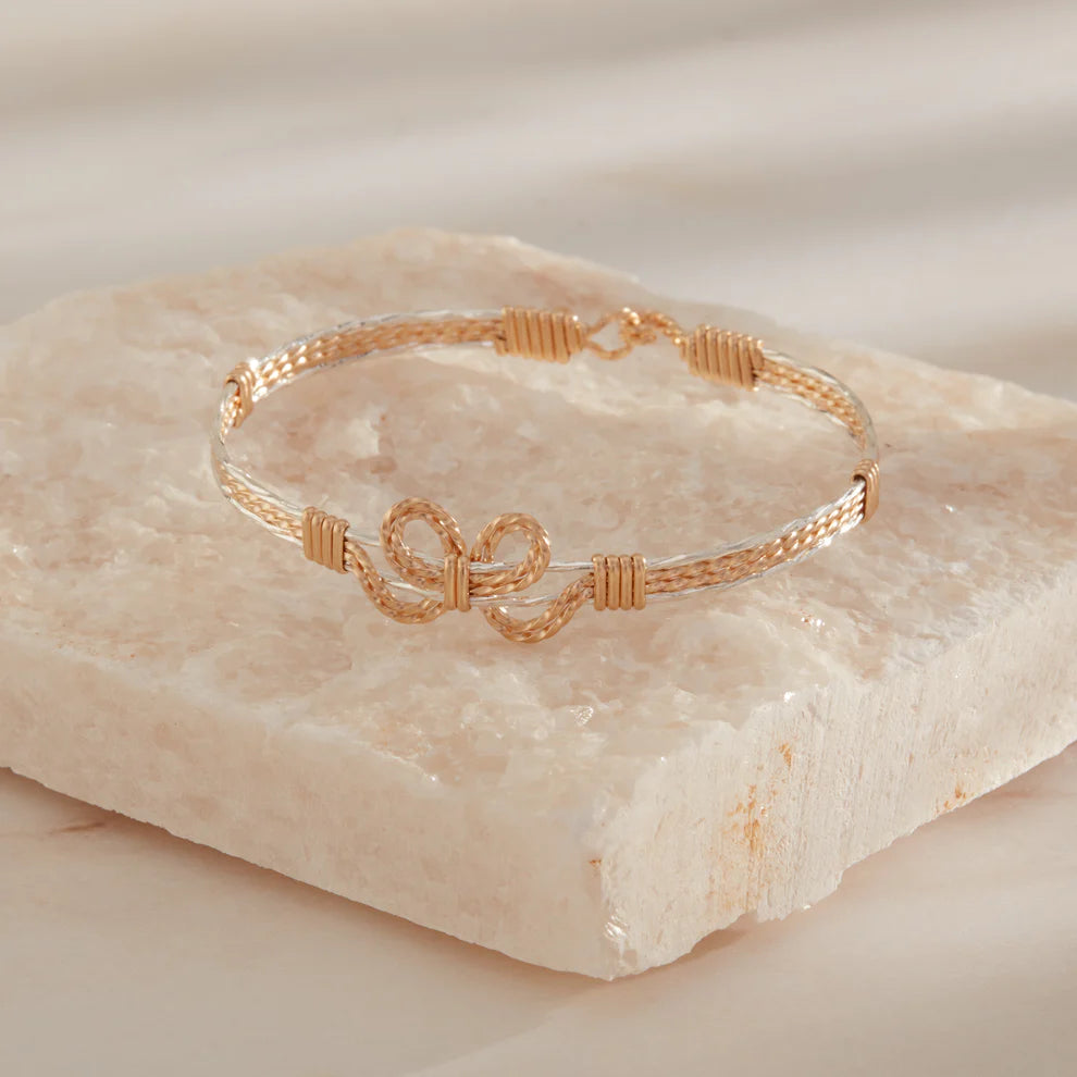 All Wrapped Up Bracelet - 14K Gold Artist Wire and Sterling Silver / 5.5" - Child