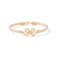 All Wrapped Up Bracelet - 14K Gold Artist Wire and Sterling Silver / 7.5" - L