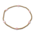 The Aspen Bracelet in Pink Opal - 7 inches