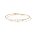 Guardian Angel Bracelet - 14K Gold Artist Wire and Sterling Silver 7" M