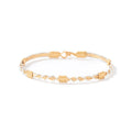 HEART AND SOUL BRACELET GOLD/SILVER 6.75"S