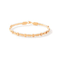 Steadfast Bracelet - 14K Gold Artist Wire and Silver / 6.75" - S