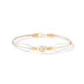 I AM WORTHY BRACELET GOLD/SILVER 6.5"XS