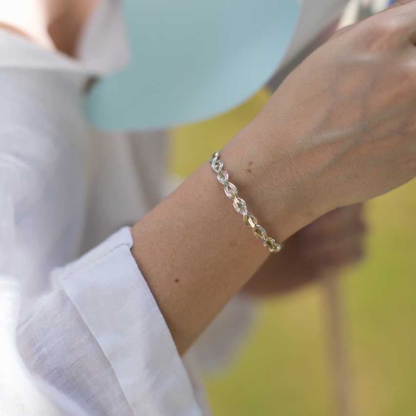 LET IT SHINE BRACELET GOLD/SILVER 6.5" XS