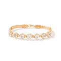 Dawn Bracelet - 14K Gold Artist Wire / APR - White Topaz / 6.5" - XS