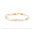 Out of the Darkness Bracelet - 14K Gold Artist Wire and Sterling Silver / 7" - M