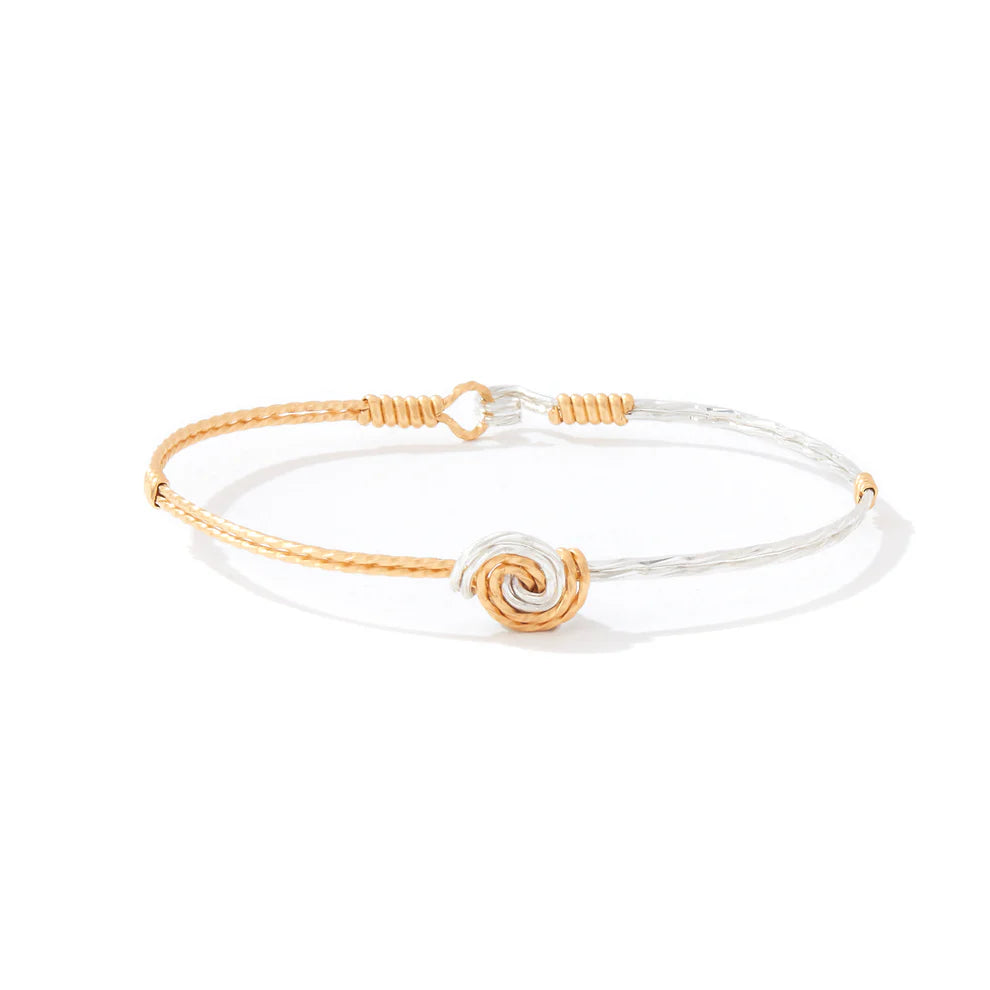 Friends Bracelet - 14K Gold Artist Wire & Silver / 7" - M