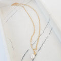 VIRTUE 1861 MP 16" PAPERCLIP W/MINI PEARL NECKLACE