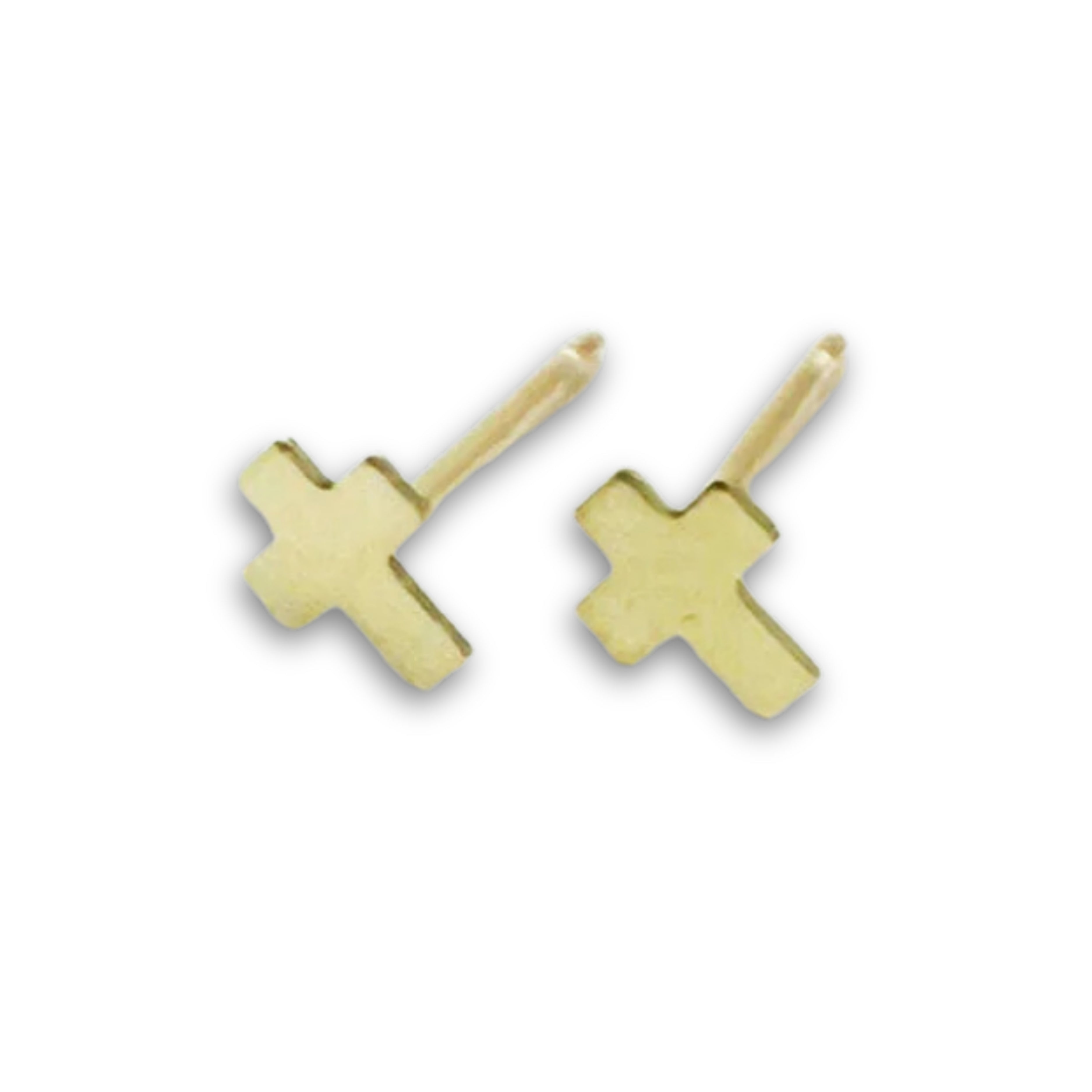 Classic Cross Studs in 14k Gold-Filled
